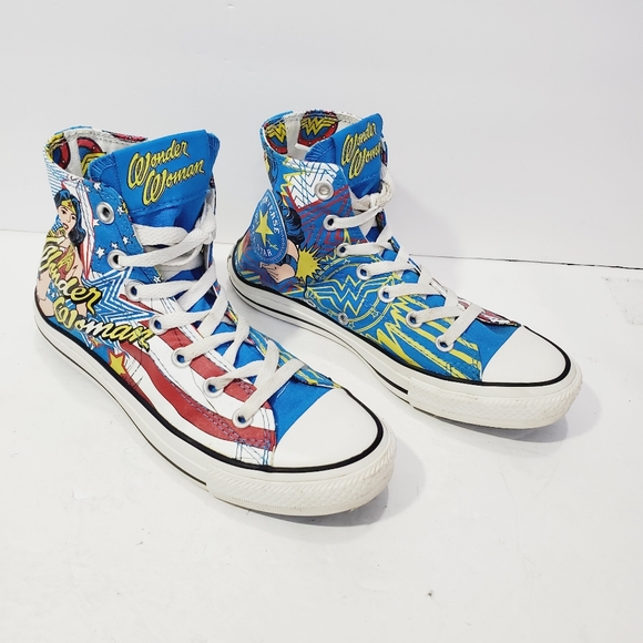 Converse All Star high top lace sneakers wonder women men's size 5 women size 7